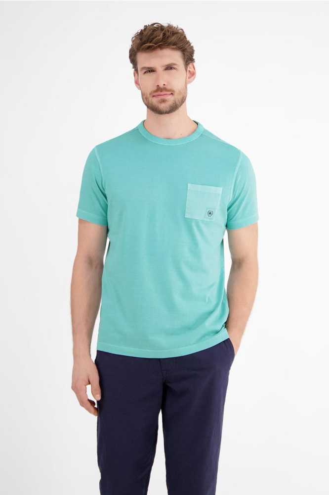 T SHIRT MET BORSTZAK 2543036 456 COASTAL BLUE